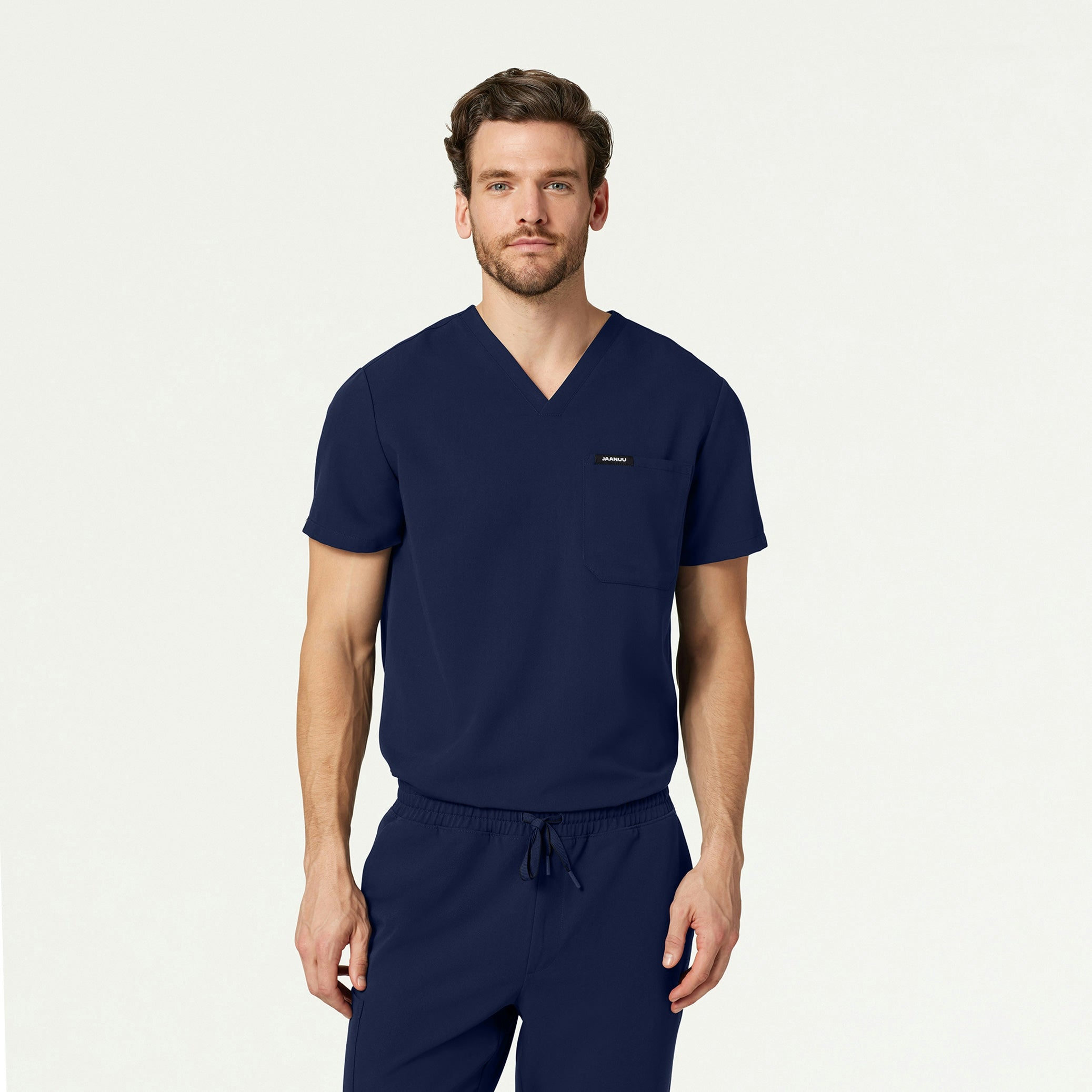 The Auggie Fleece Scrub Set - Midnight Navy - 4