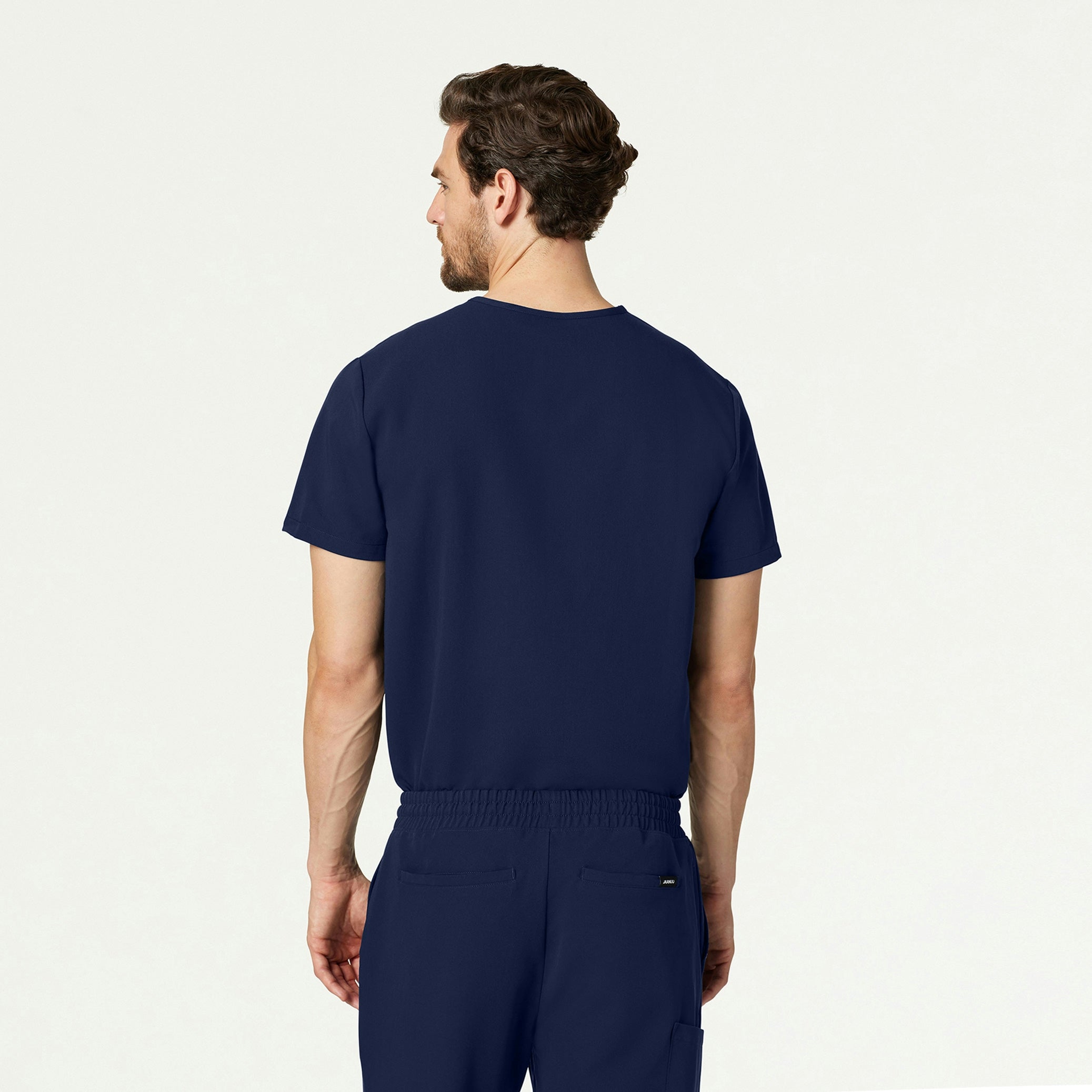 The Auggie Fleece Scrub Set - Midnight Navy - 5