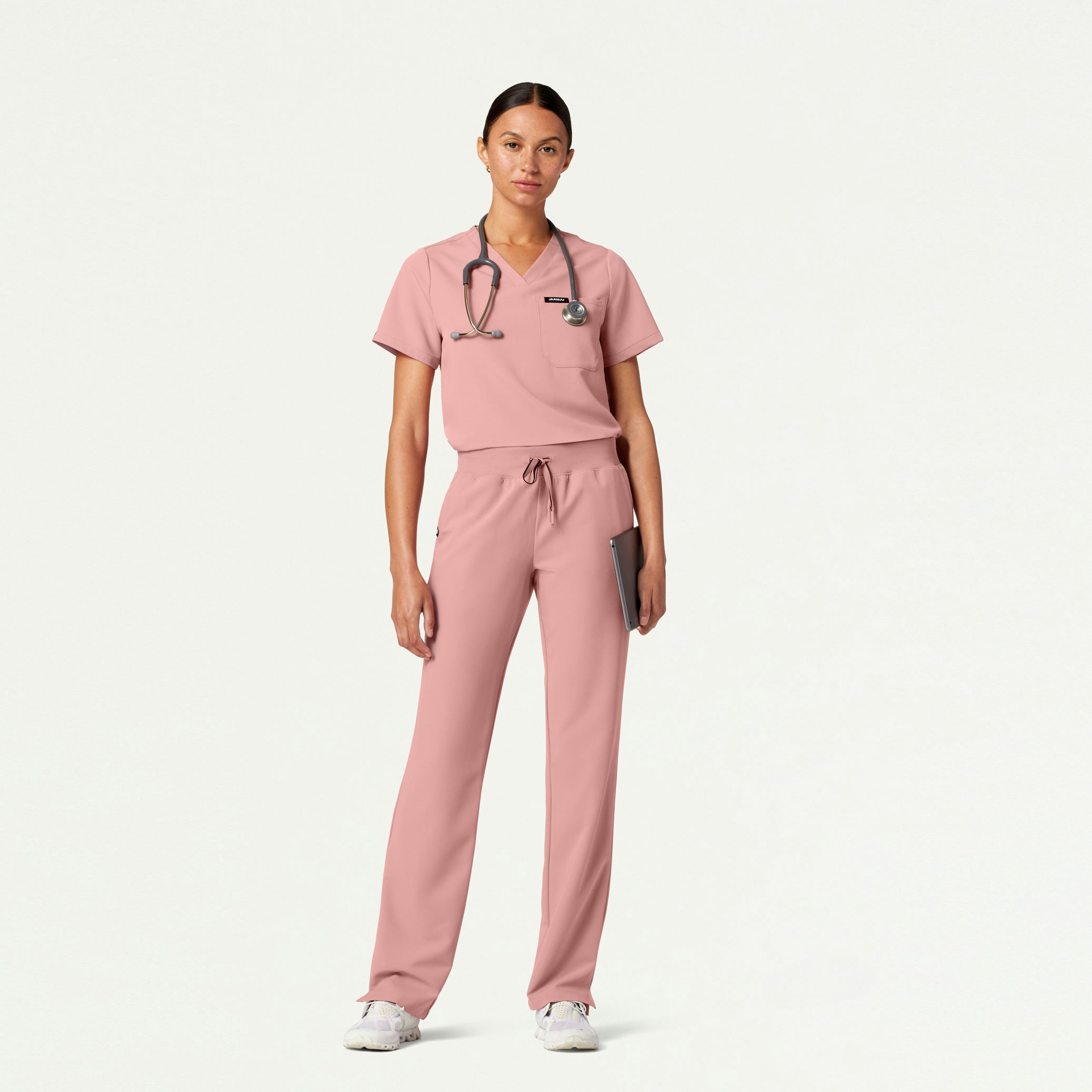 The Ava Essential Scrub Set - Mauve - 1