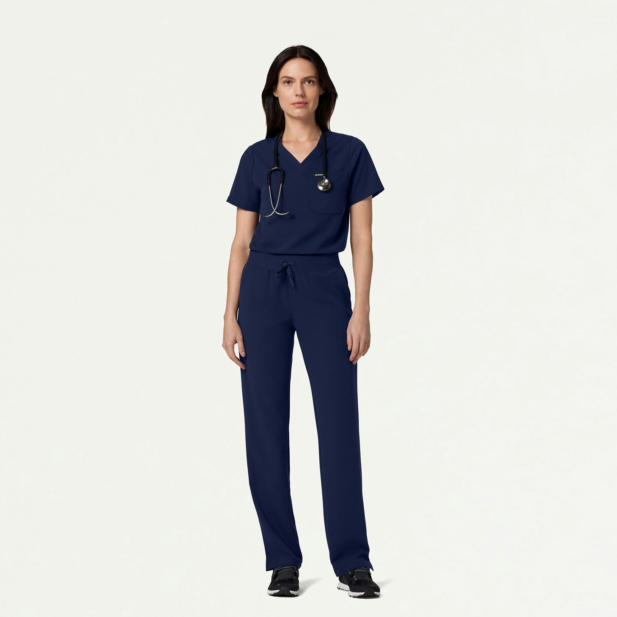 The Ava Essential Scrub Set - Midnight Navy - 1
