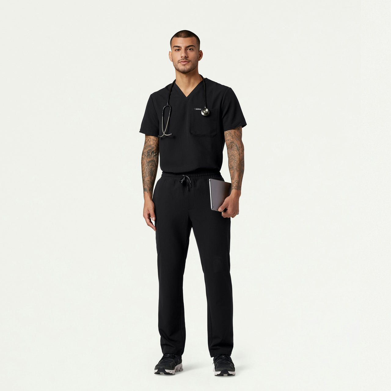 The Niels Essential Scrub Set - Black - 0