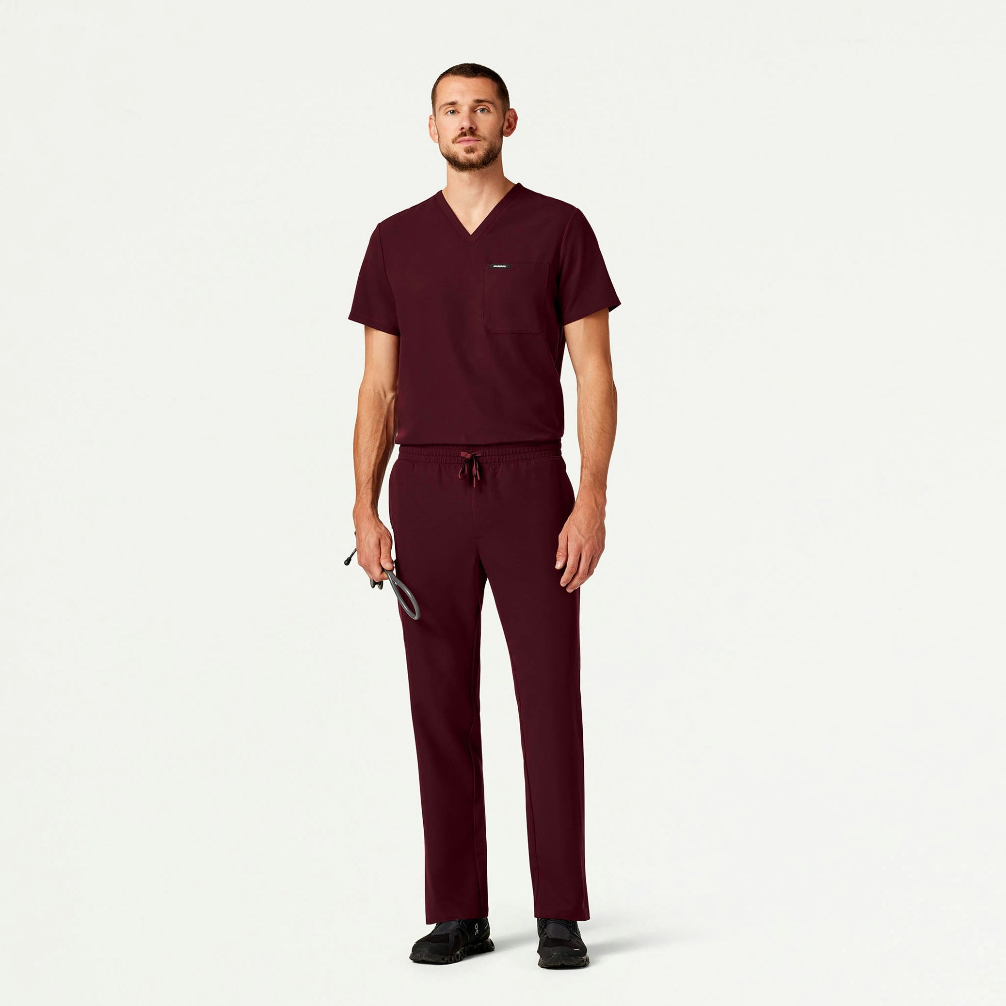 The Niels Essential Scrub Set - Burgundy - 1