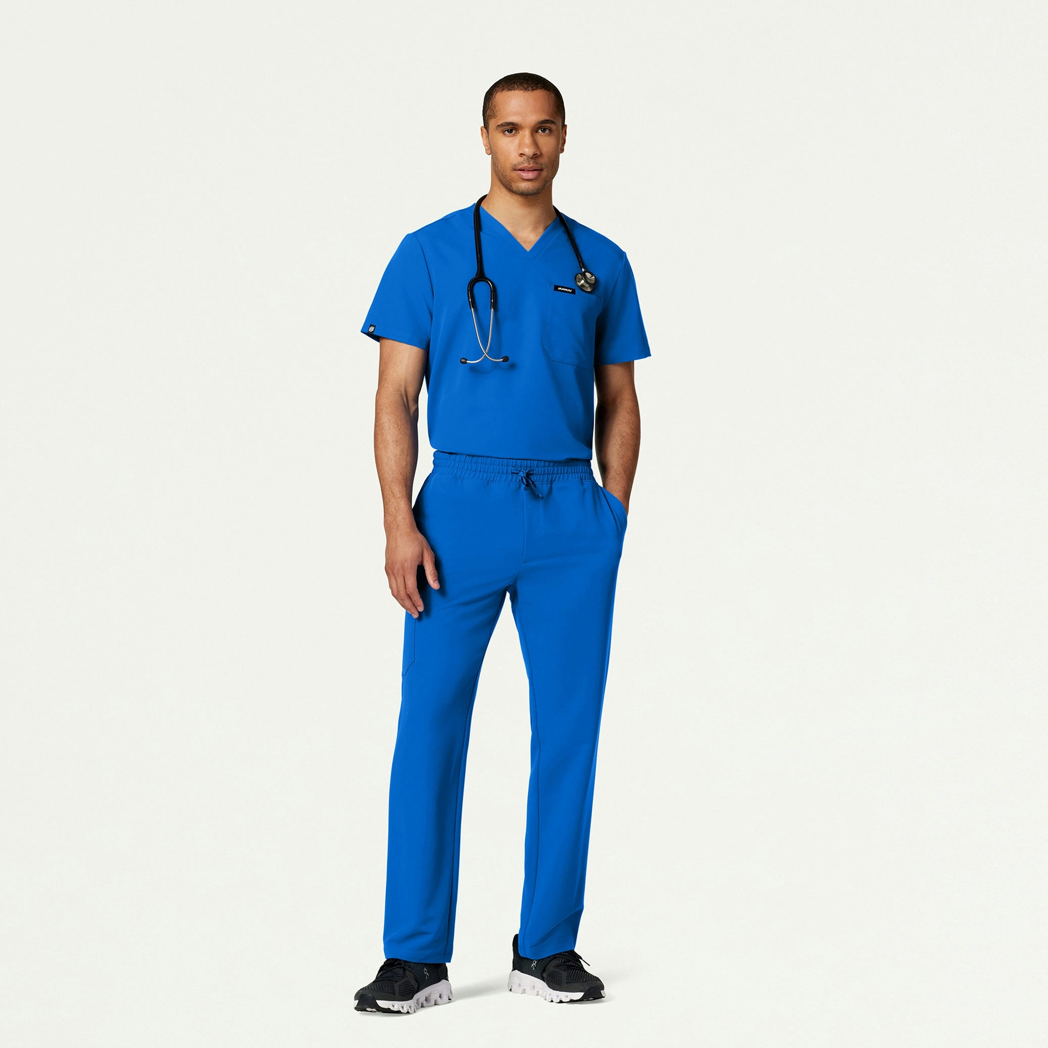 The Niels Essential Scrub Set - Royal Blue - 0