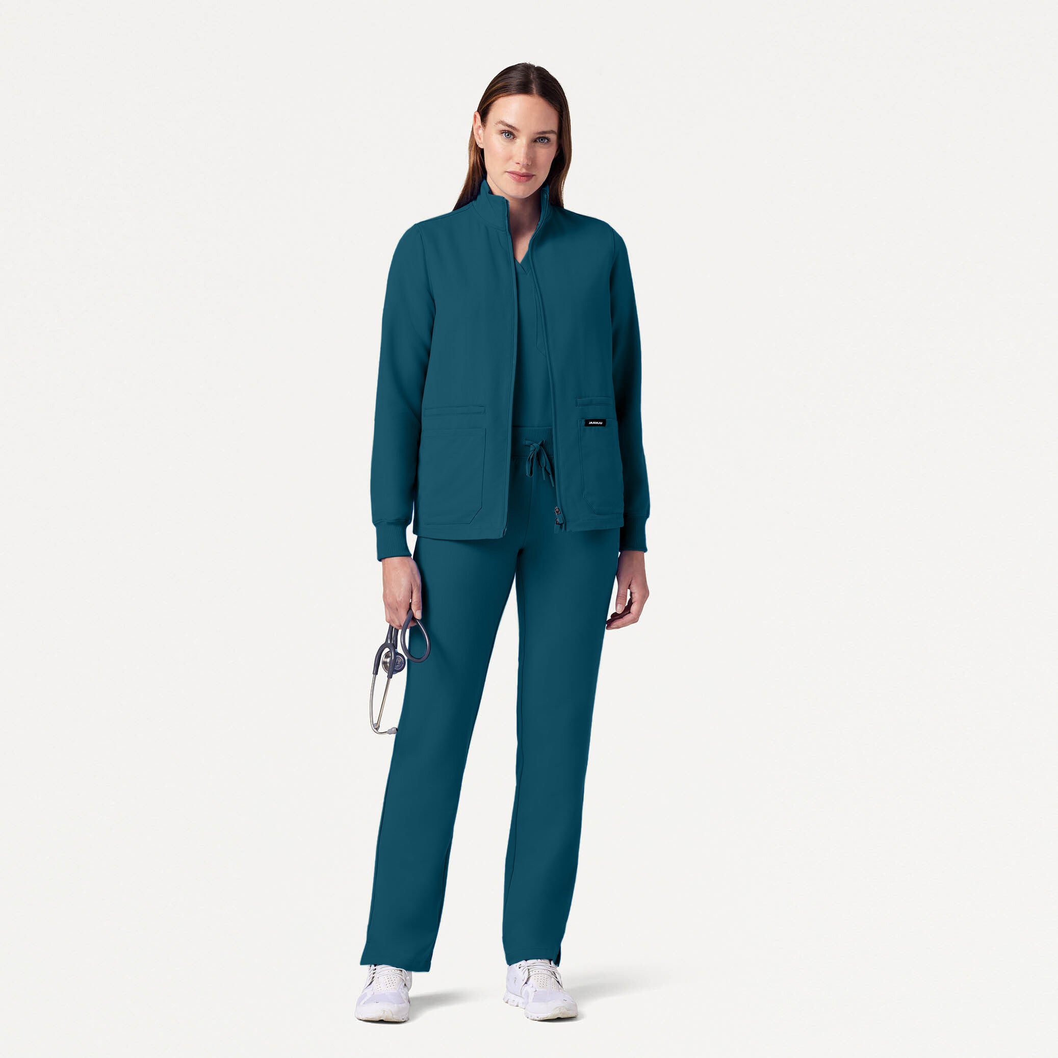 The Rodin Jacket Scrub Set - Caribbean Blue