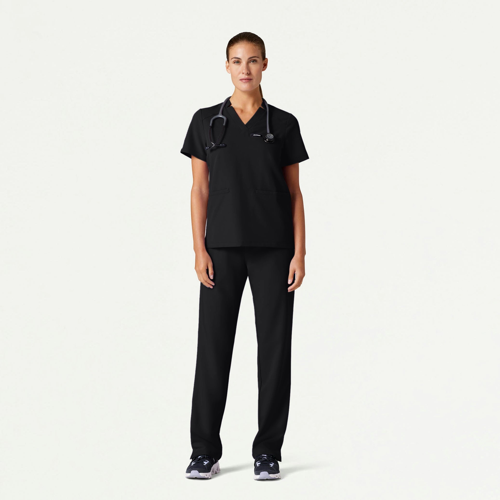 The Shea Essential Scrub Set - Black - 0